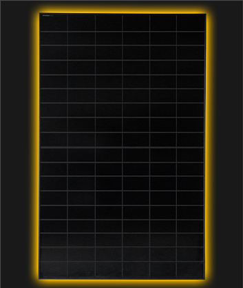 solarmodule_teaser_module_s4_trend_bc_black Module BC Black yellow glow on black background