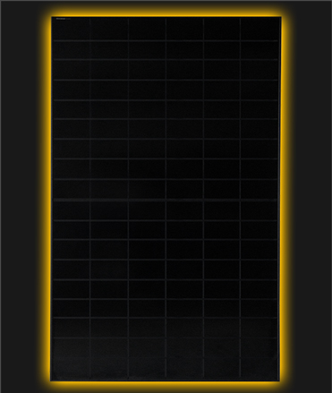 solarmodule_teaser_module_s4_trend_bc_full_black Module BC Full Black yellow glow on black background