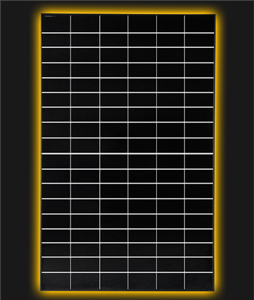 solarmodule_teaser_module_s4_trend_bc_white Module BC White yellow glow on black background