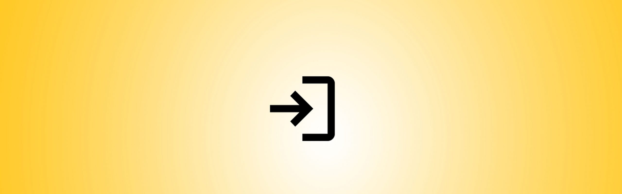 Hintergrund Verlauf gelb Icon Tür reingehen