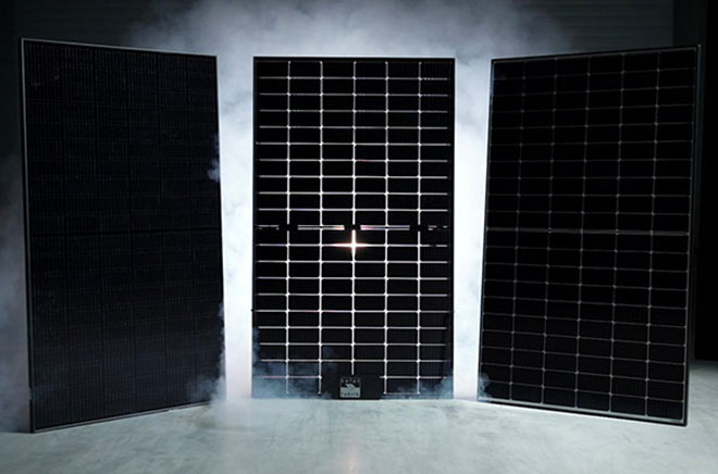 Module nebeneinander in der Garage Nebel