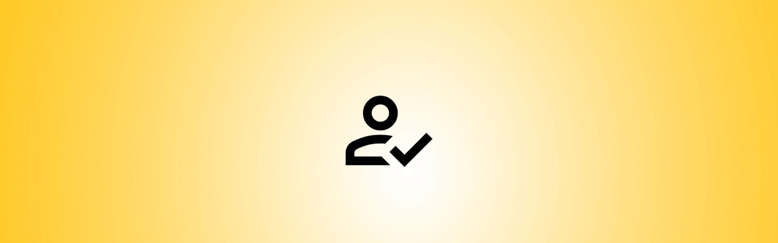 Hintergrund Verlauf gelb Icon Person registriert