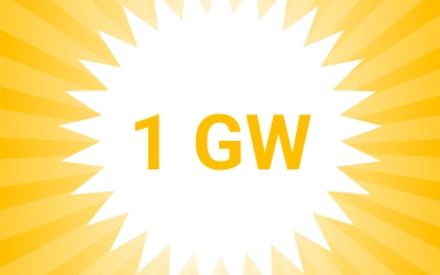 New milestone: 1 GW in new orders
